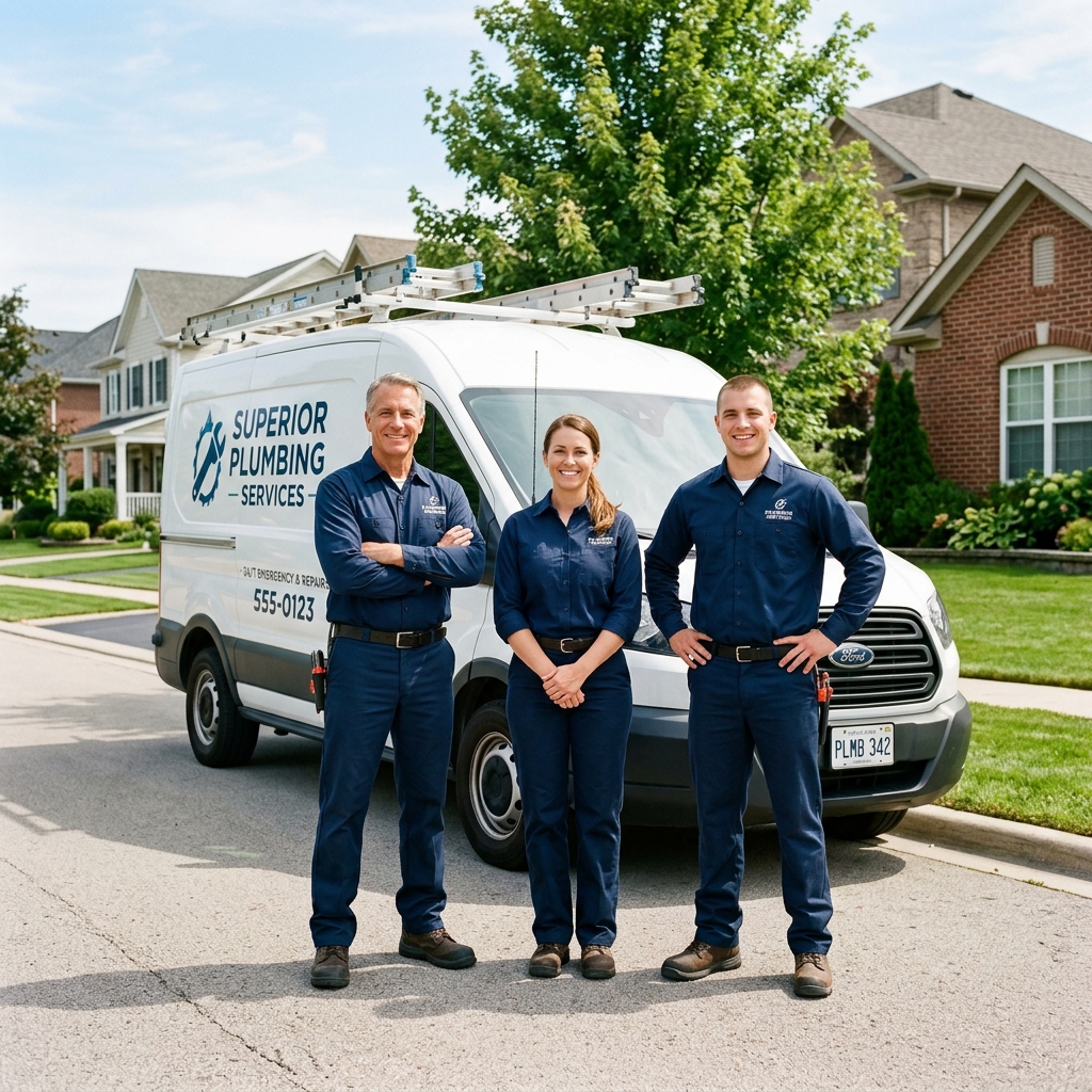 True Line Plumbing team